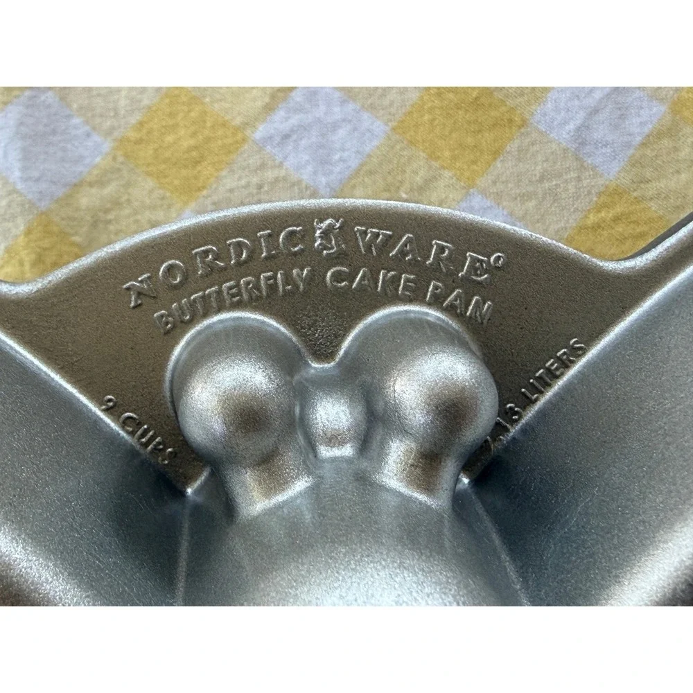 Nordic Ware Cake Pan Butterfly Silver
